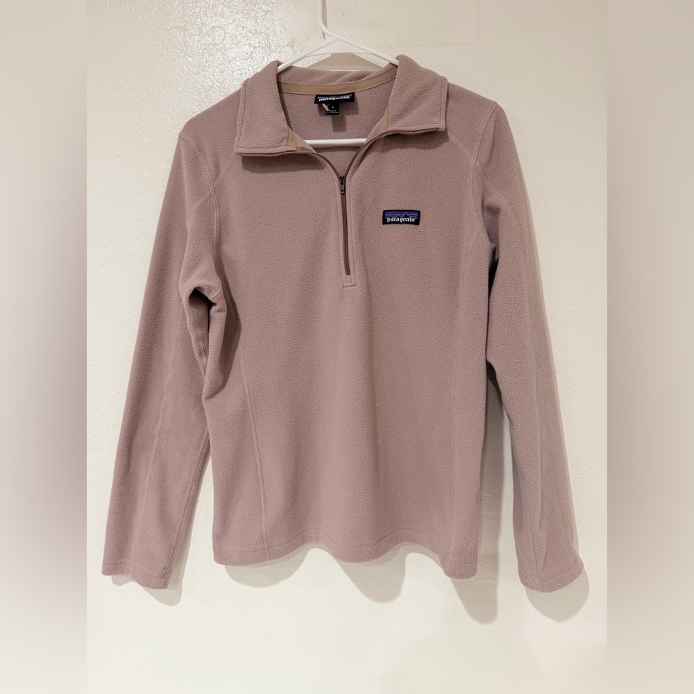 Patagonia Women's Mauve Pink Quarter-Zip Sweatshirt size S - Picture 4 of 11